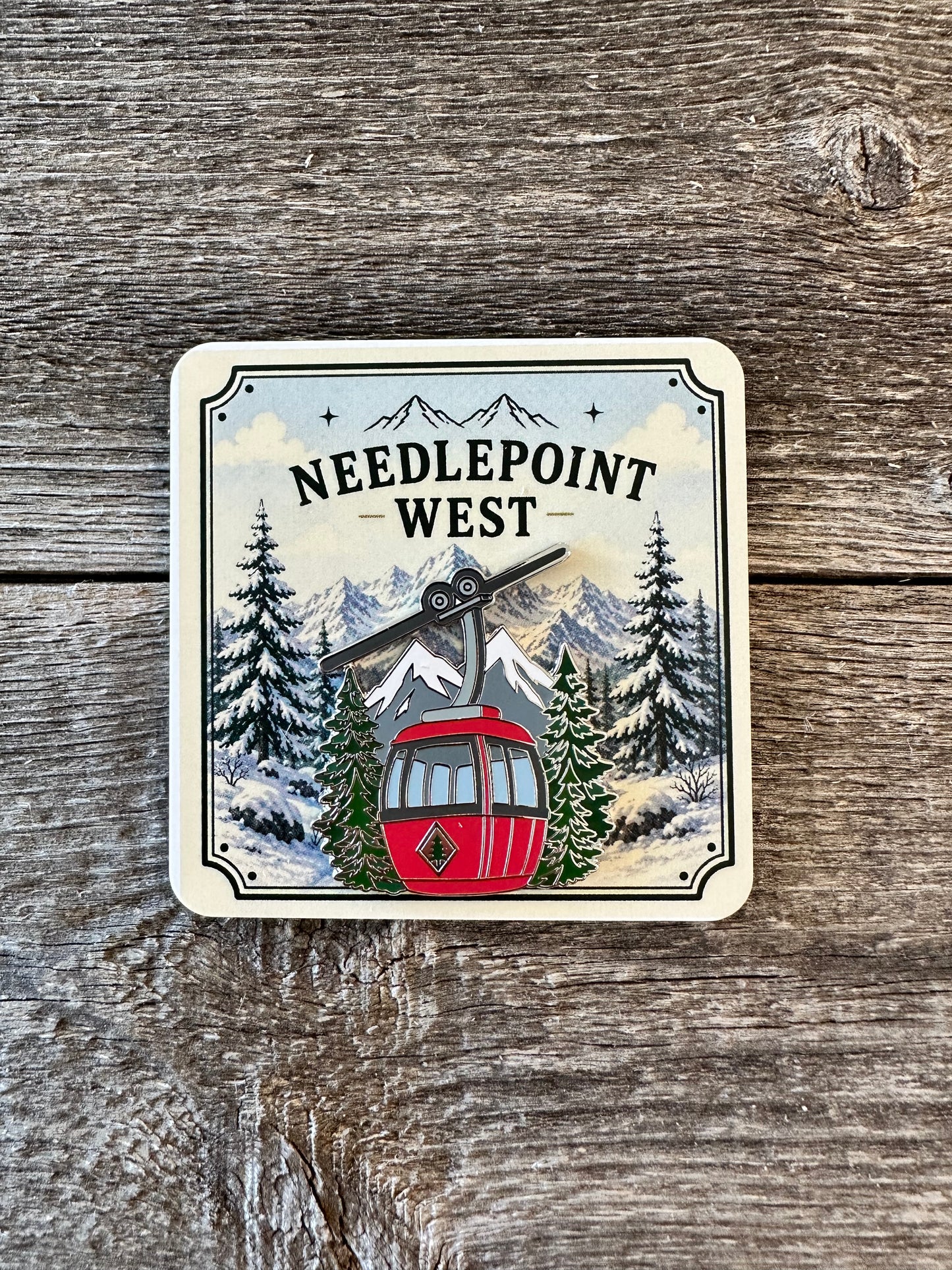 Red Gondola Mountain Needle-minder