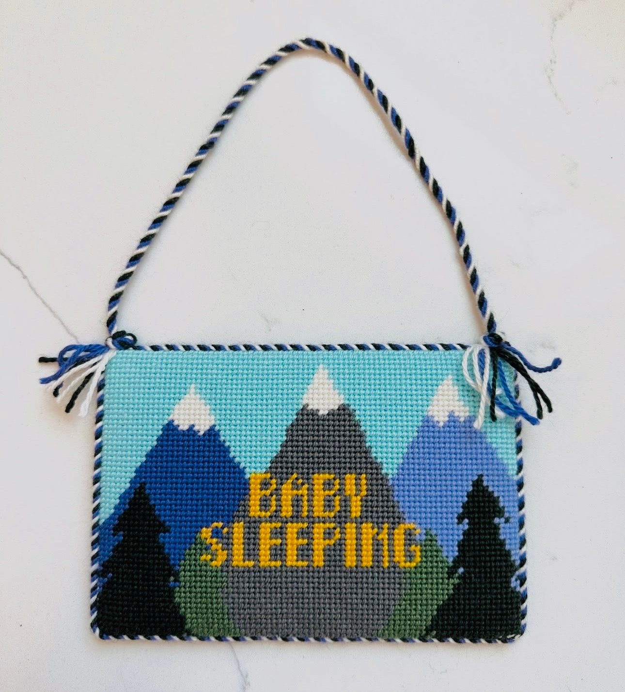 Baby Sleeping Mountain Sign