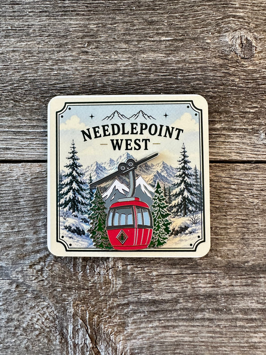 Red Gondola Mountain Needle-minder