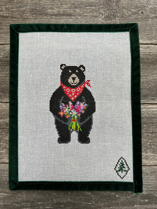 Floral Black Bear